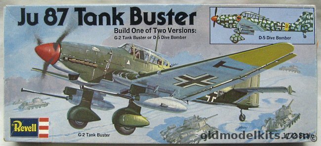 Revell 1/72 Junkers Ju-87G2 or Ju-87D-5 Stuka, H142 plastic model kit